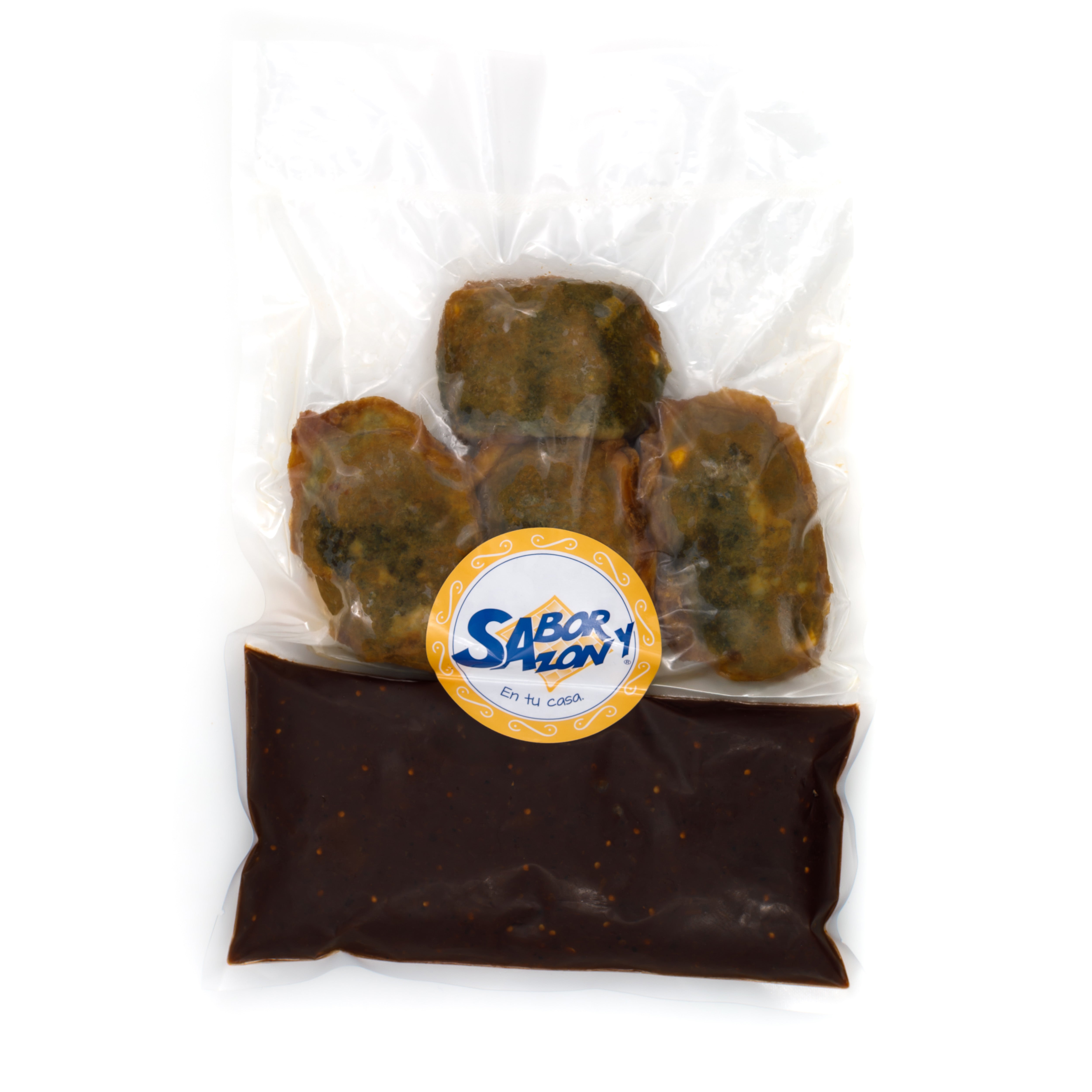 Tortas de Huauzontles en Pasilla - Para dos personas